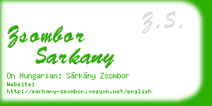 zsombor sarkany business card